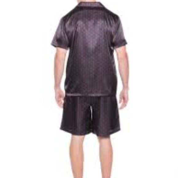 3 - NWT NOBLE MOUNT MEN'S PREMIUM SATIN SHORT PAJAMA SET - Picture 1 of 5